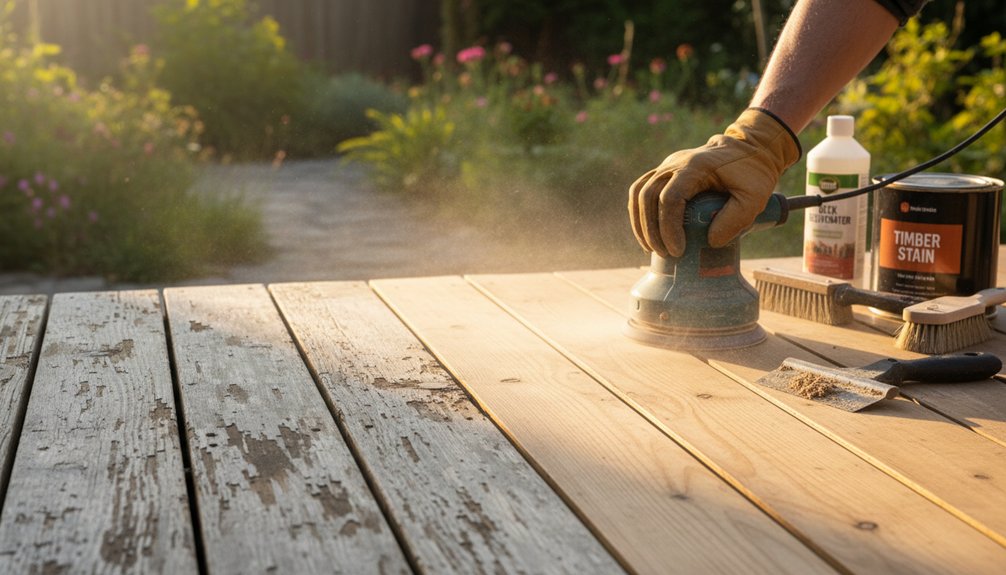 restore and refinish decking
